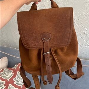 Saddleback Leather Company 
 12" Drawstring Backpack color: tabacco